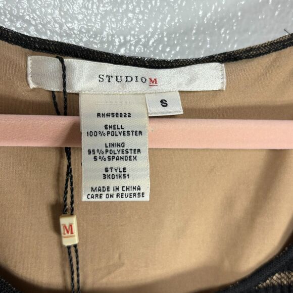 Studio M Black Lace Stretchy Dress with Lining Size Small NWT - Picture 8 of 11